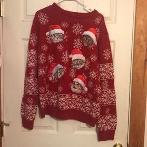 Ugly Christmas cat sweater
